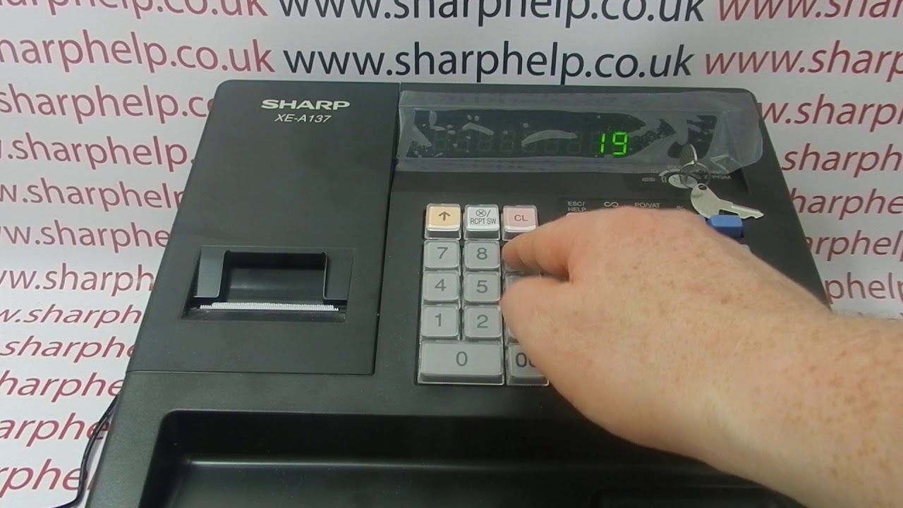 Why Is P Showing On Operator Display Sharp XE-A137 / XEA137 / XE-A147 / XEA147?
