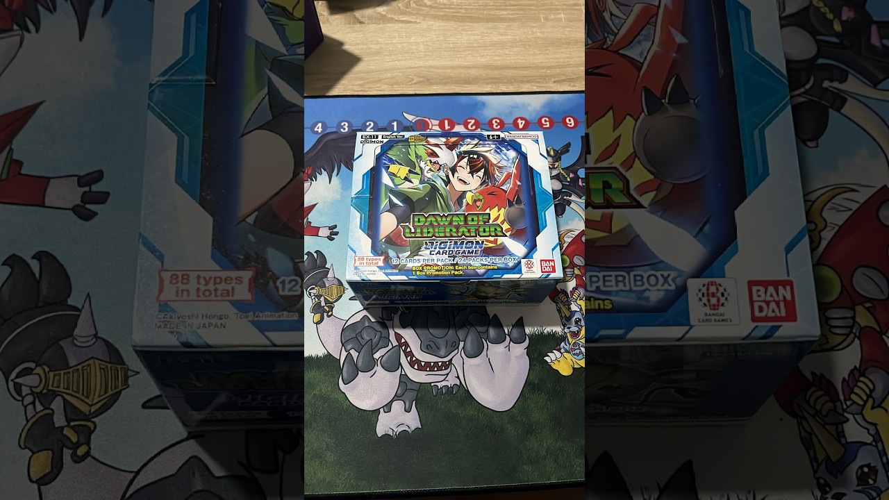 Digimon TCG Dawn of Liberator box opening