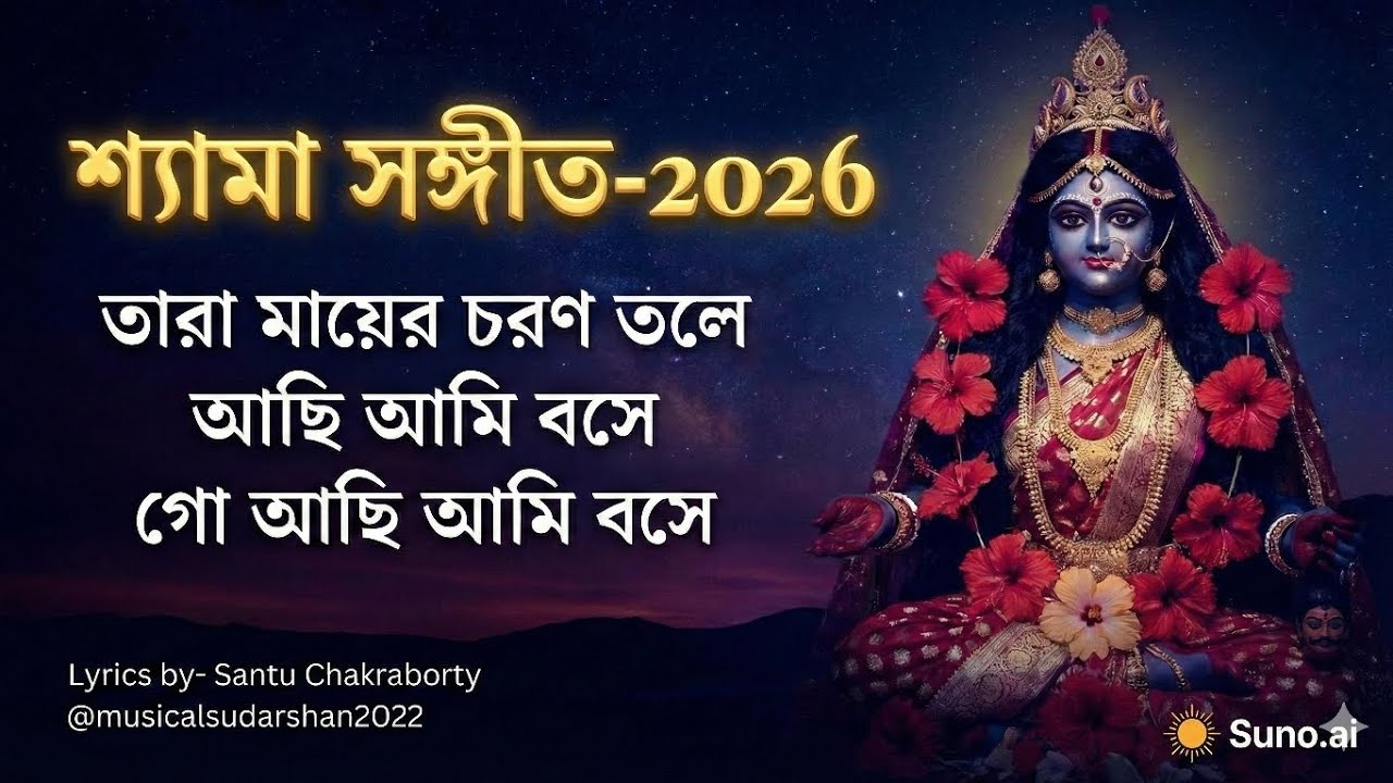 তারা মায়ের চরণ তলে - চোখে জল আনার মতো গান | Shyama Sangeet 2026 | জয় মা তারা @MusicalSudarshan2022 
