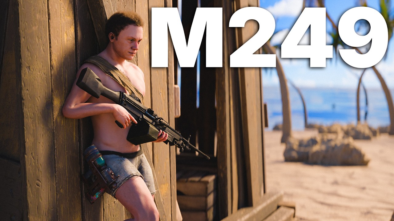 RUSHING M249 Before Base on WIPEDAY | Solo Rust