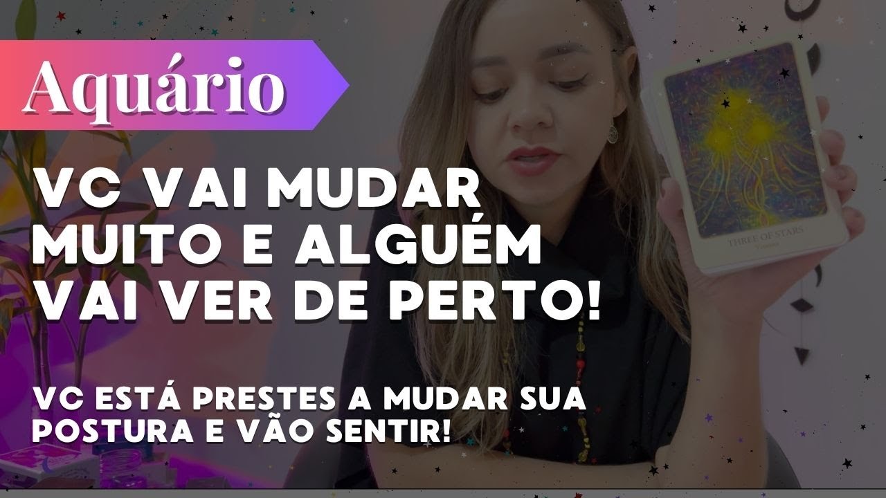 AQUÁRIO✨VC VAI MUDAR MUITO E ISSO INCOMODA MUITO ALGUÉM 👀