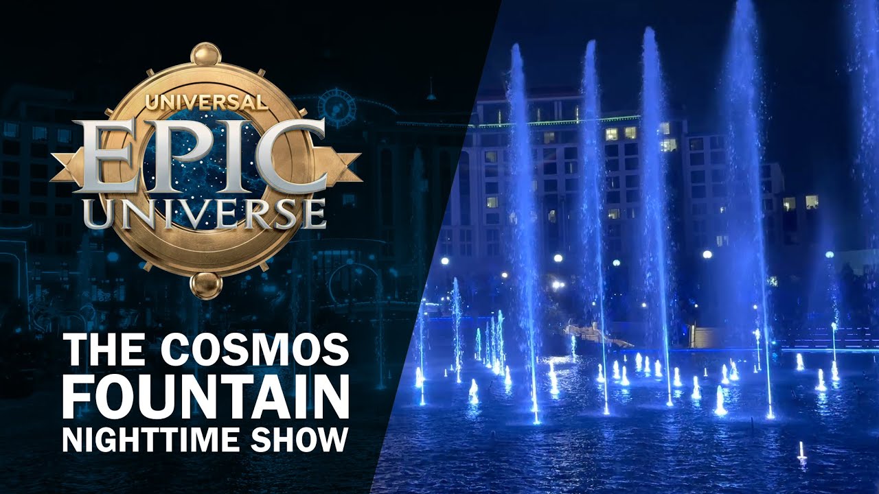 Cosmos Fountain Nighttime Show | Universal Epic Universe