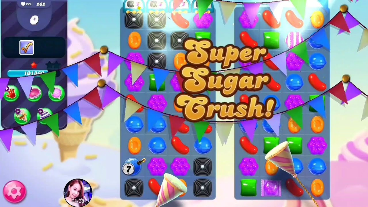 [Candy Crush Saga] Level 262 (Nightmarishly Hard Level) No Boosters ***Most Difficult