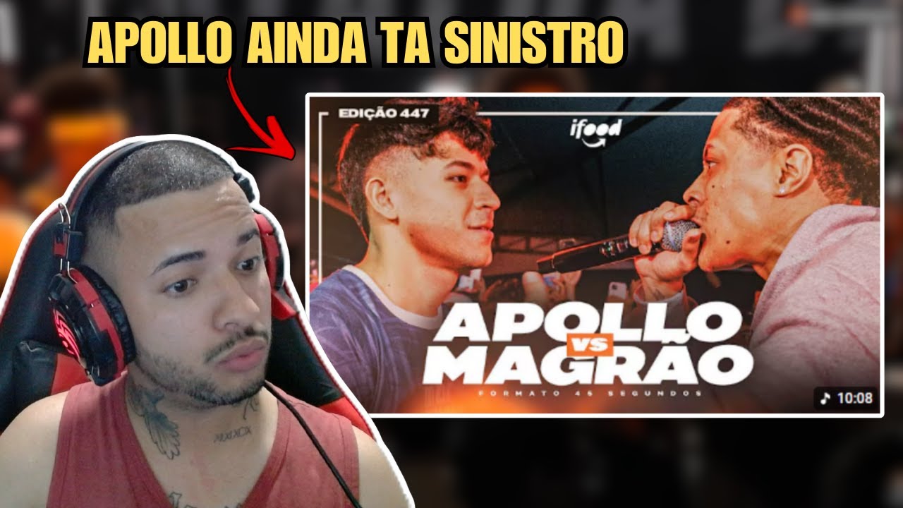 React - (RIVALIDADE! 🔥) APOLLO X MAGRÃO | SEGUNDA FASE | BDA 447 (EDIÇÃO 45 SEGUNDOS)
