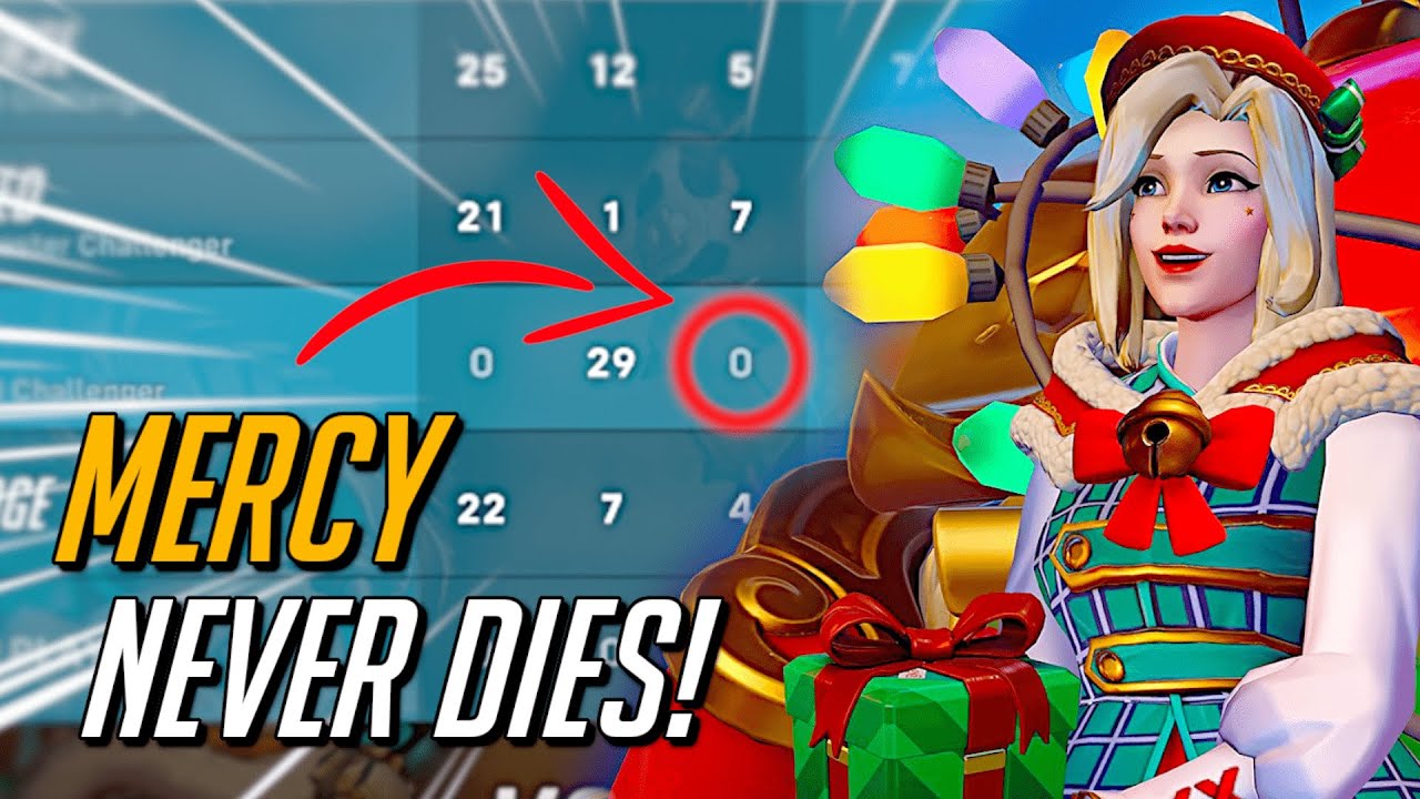 Surviving as Mercy in Top 100 👏 Grandmaster Mercy - Overwatch 2