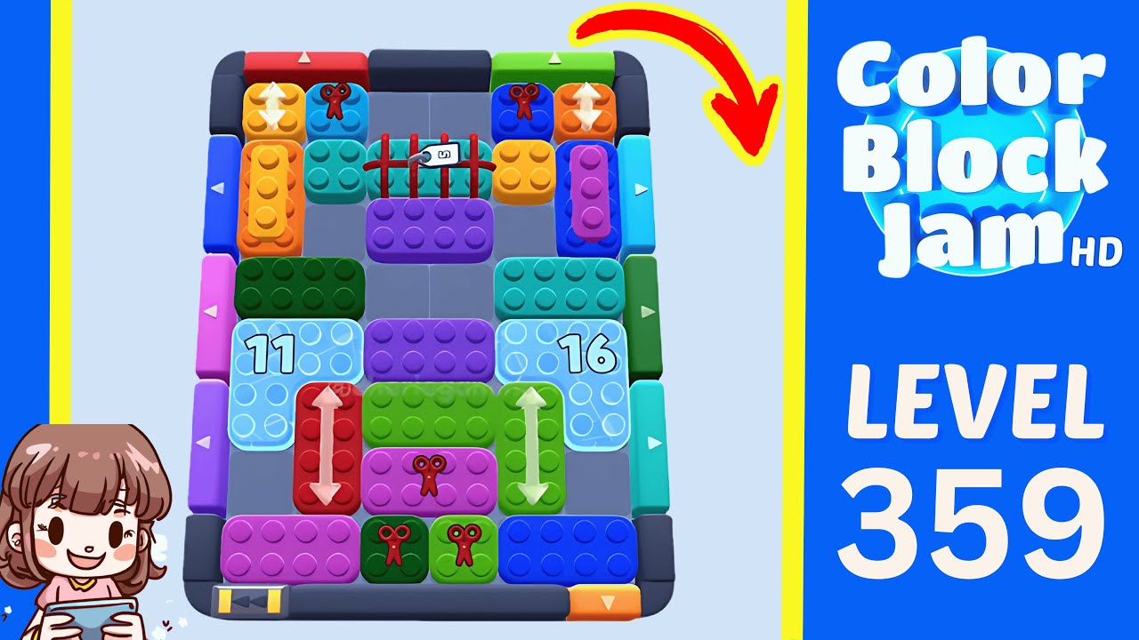 Color Block Jam Level 359 Solution Walkthrough
