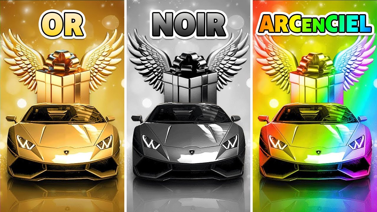 Choisis ton CADEAU...! 🎁 ARC-EN-CIEL, OR ou NOIR 🌈⭐🖤