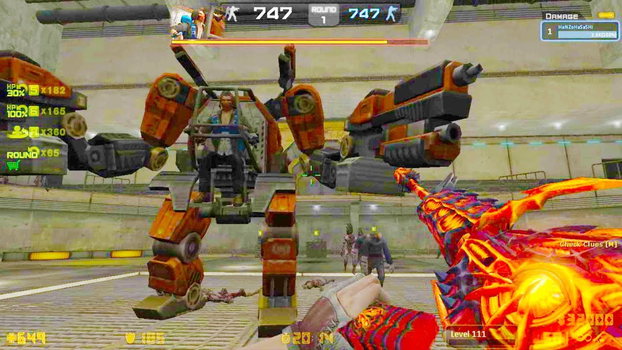 Counter-Strike Nexon: Zombies - Mr. X Zombie Boss Fight (Hard4) online gameplay on Episode Choi map