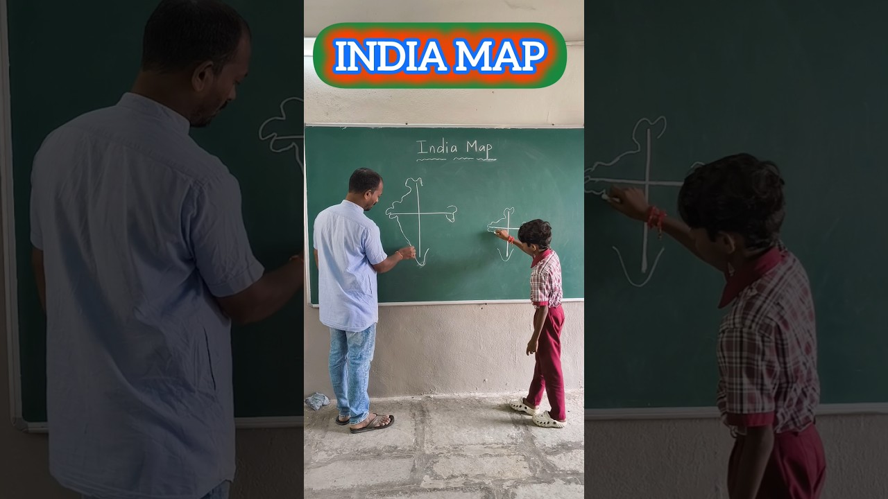 INDIART -12 Easy india map drawing using number 