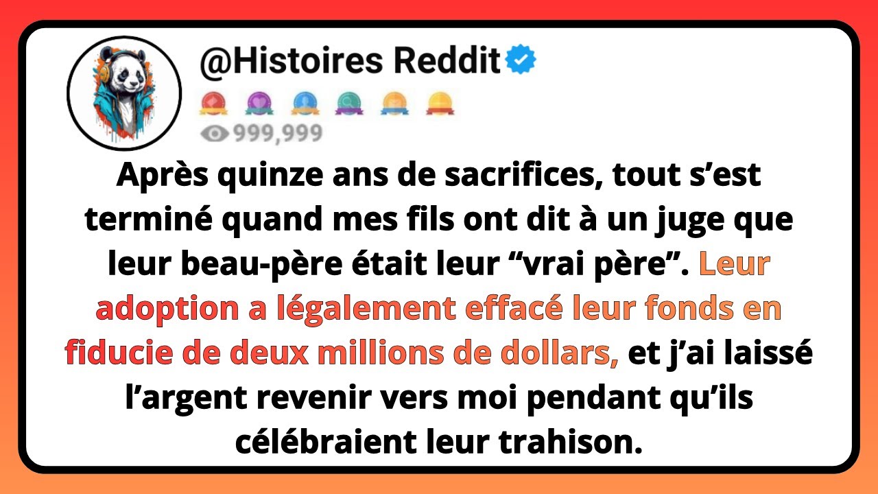 Après Quinze Ans De SACRIFICES, Tout S’est Terminé Quand Mes FILS Ont Dit À Un Juge Que Leur...