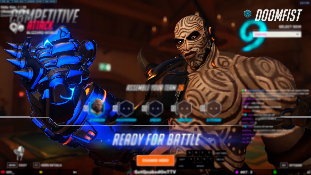 GETQUAKEDON DOOMFIST GAMEPLAY - OVERWATCH 2 SEASON 10 TOP 500