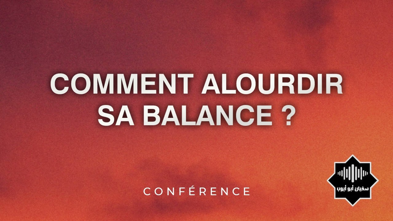 Comment alourdir sa balance ? (2010)