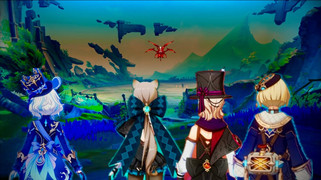 Lyney, Lynette, and Freminet are trying to fight the Knave in Random coop..