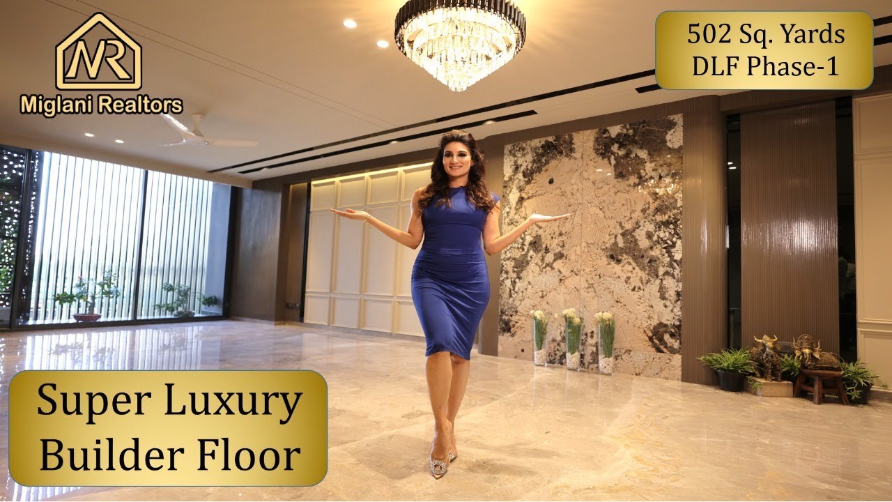 Super Luxury 4 BHK Builder Floor in DLF Phase 1 Gurgaon | 502 Sq. Yards | Wide Road