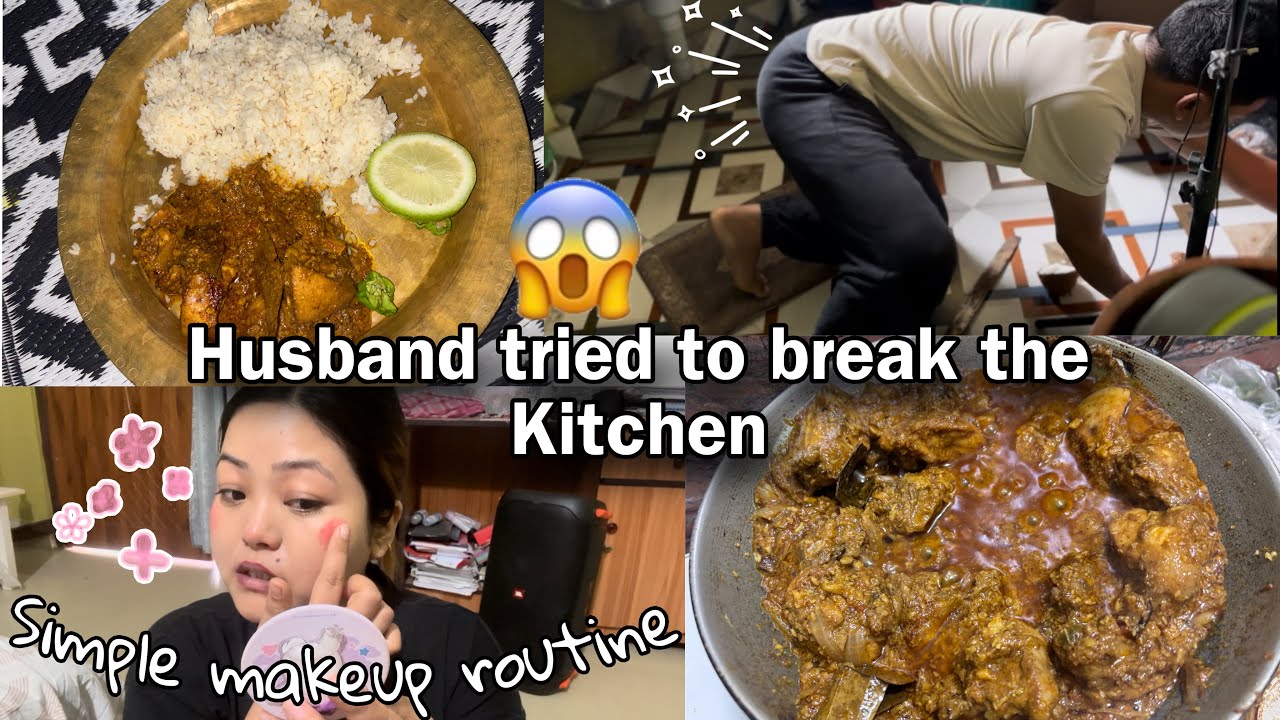 Rahul tried to break the kitchen 😓// Assam-Arunachal couple life💖🎀// Finally gas repair 🎉 🥳 
