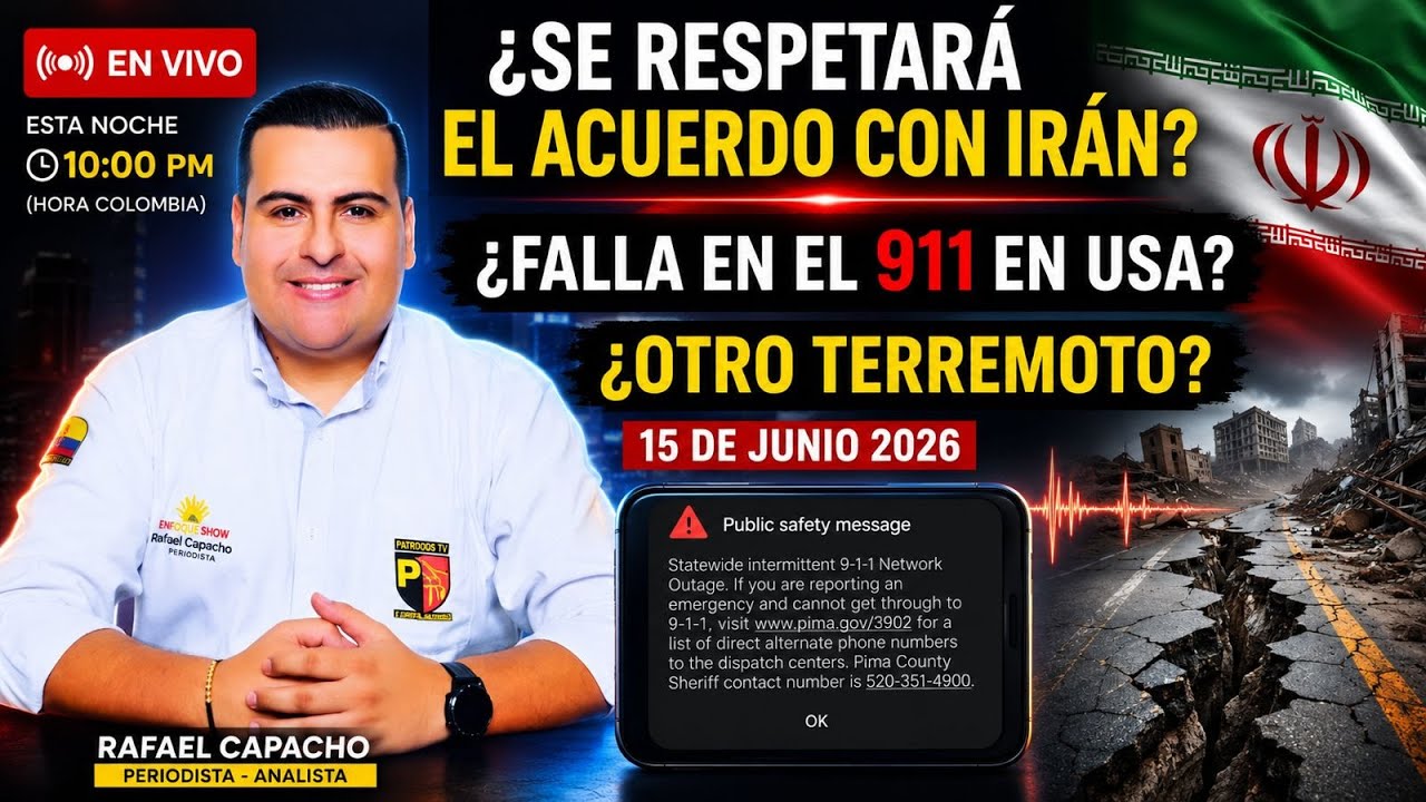 🔴 EN VIVO | &iquest;Se respetar&aacute; el acuerdo con Ir&aacute;n? Falla del 911 en EE.UU. y alerta por nuevos terremot