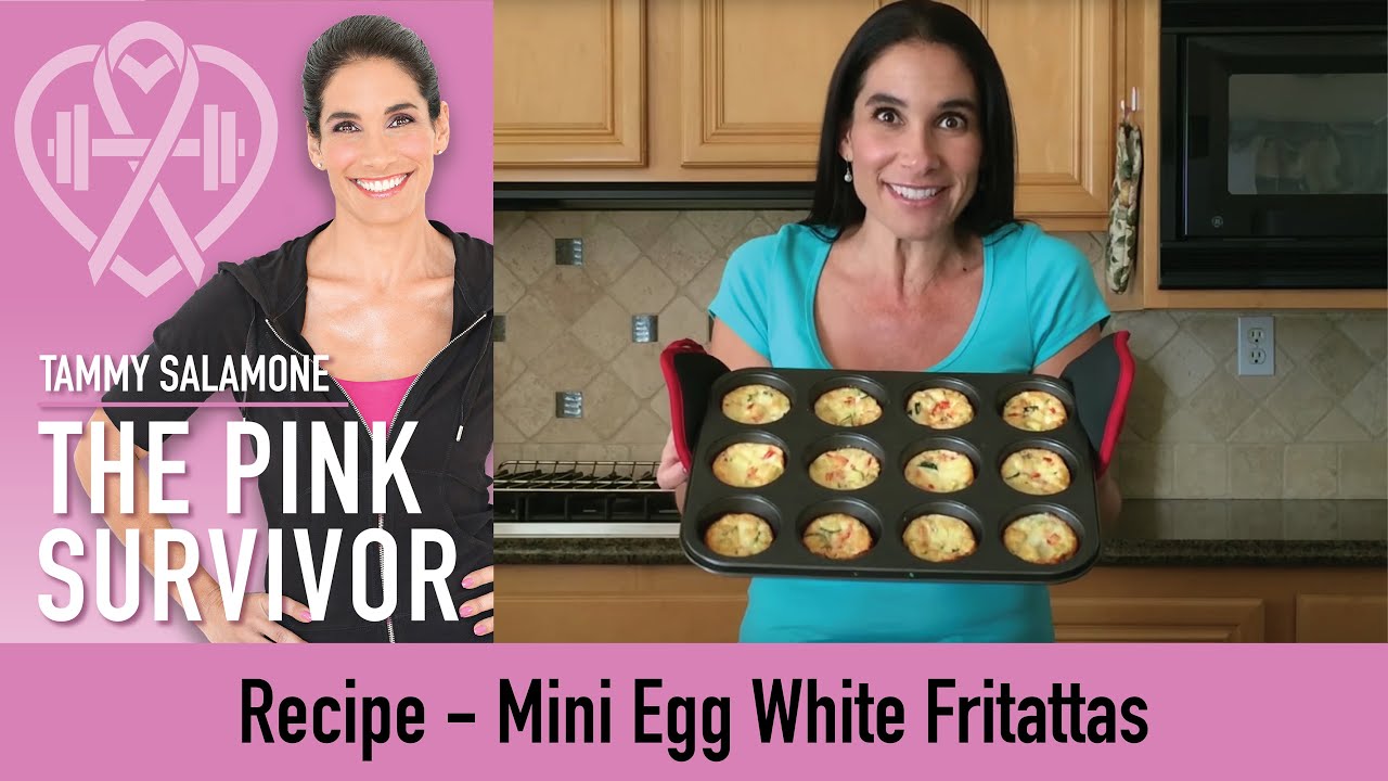 Mini Egg White Fritattas Recipe | Tammy Salamone, The Pink Survivor