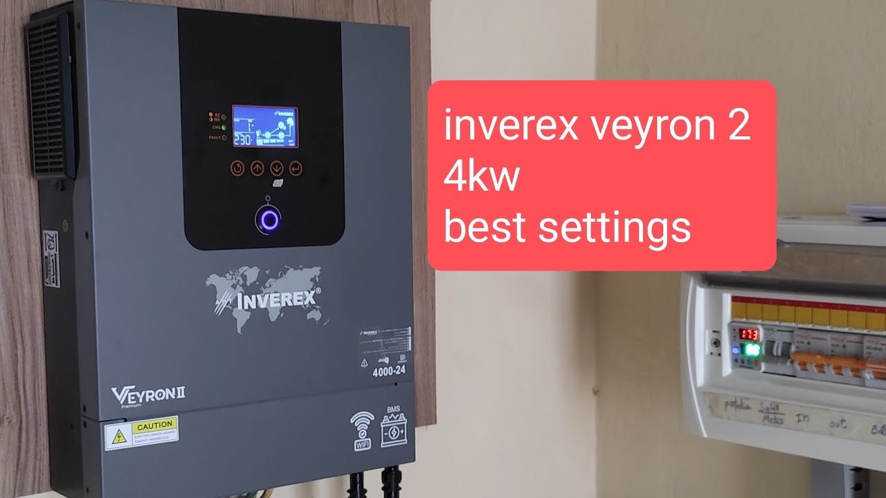 Inverex veyron 2 4KW Best settings for tall tubular battery | Battery backup | 24V system