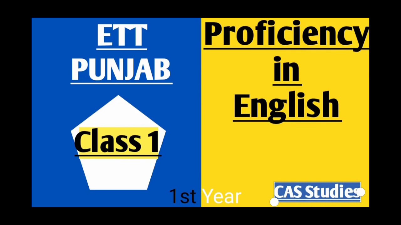 ETT Online Classes / Proficiency in English / Ett 1st year , ett second paper preparation