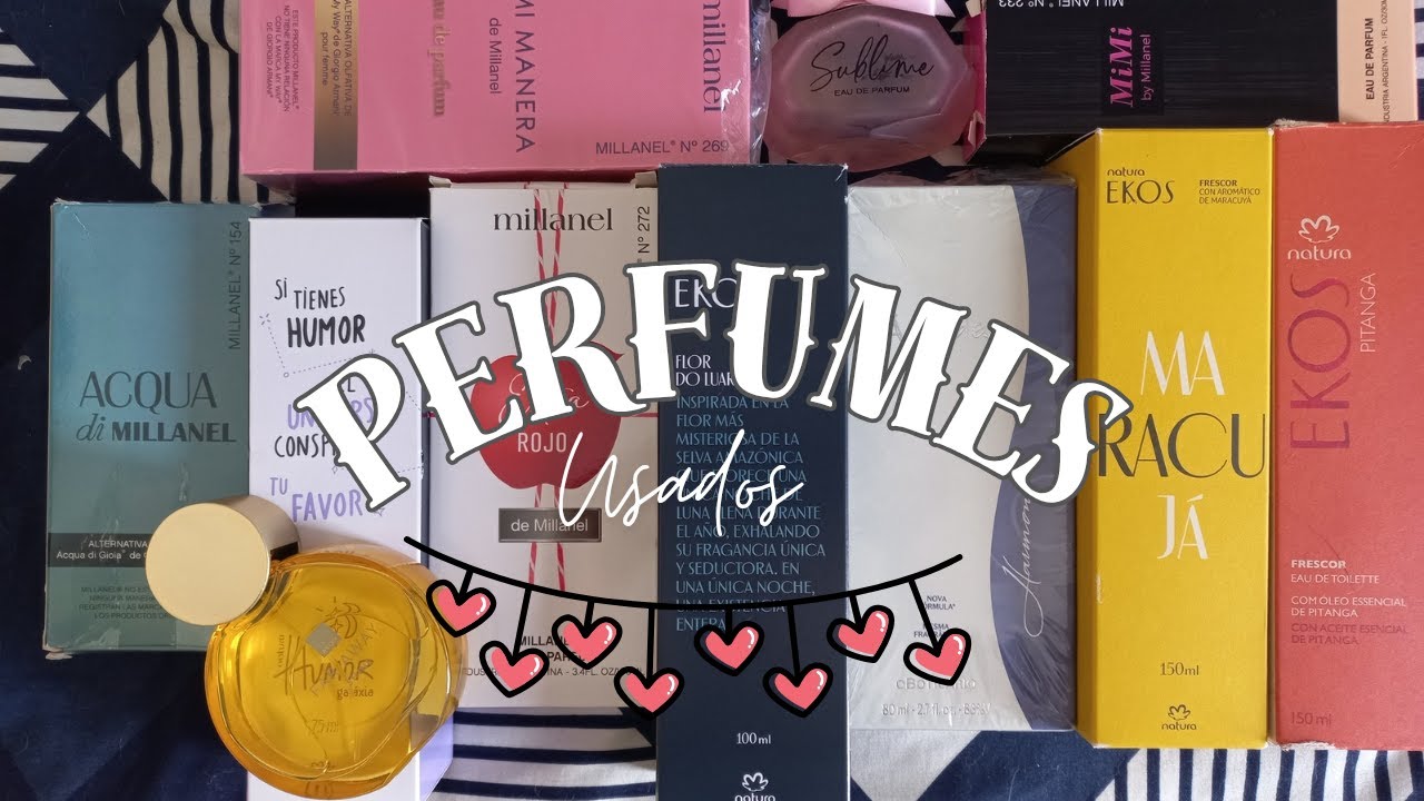 PERFUMES USADOS EN MARZO 2025