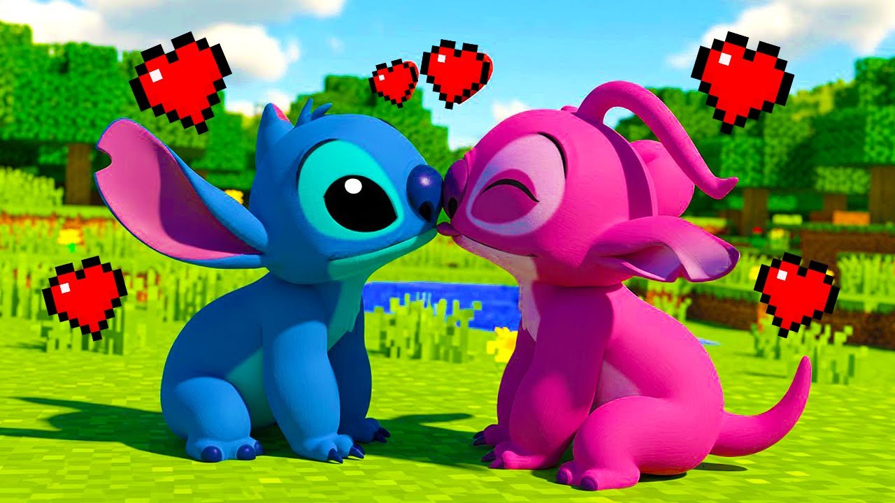 STITCH SE APAIXONOU PELA  SUA NAMORADA no Minecraft