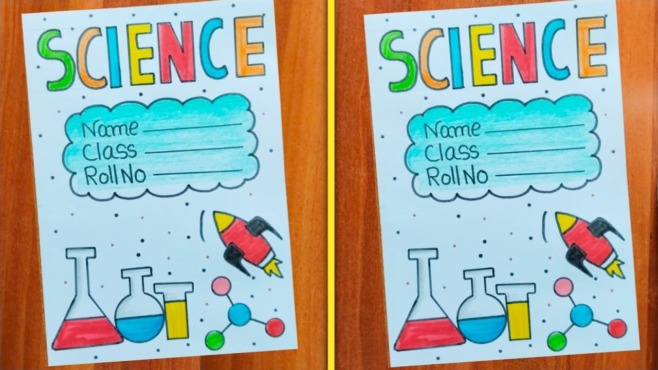 Science Front Page Design / Science Border / Science Project / Science Project Work Design / Science