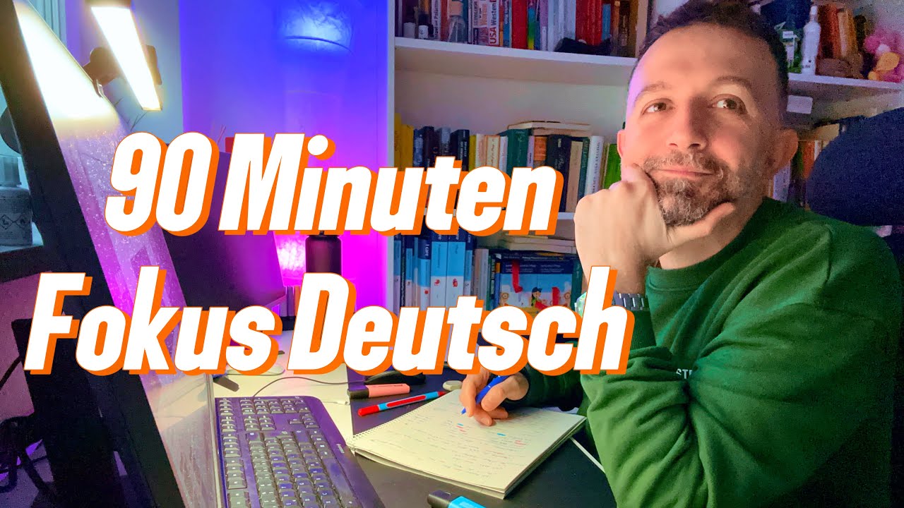 Deutsch lernen ohne Lehrbuch: Geht das? 🌧️ Regnerischer Tag | 90 Minuten  📚🇩🇪