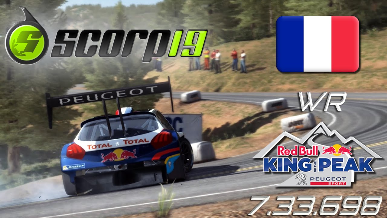Dirt Rally - (OLD PHYSICS) WR ScOrPI9's Record 208 T16 Pikes Peak Run - 7.33.698