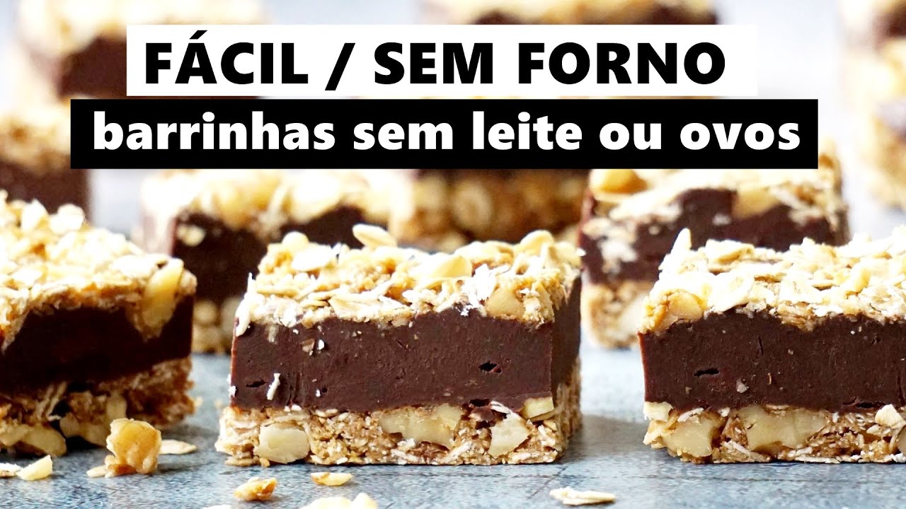 LANCHE/SOBREMESA SAUDÁVEL VEGANA // barrinhas super fácies de preparar