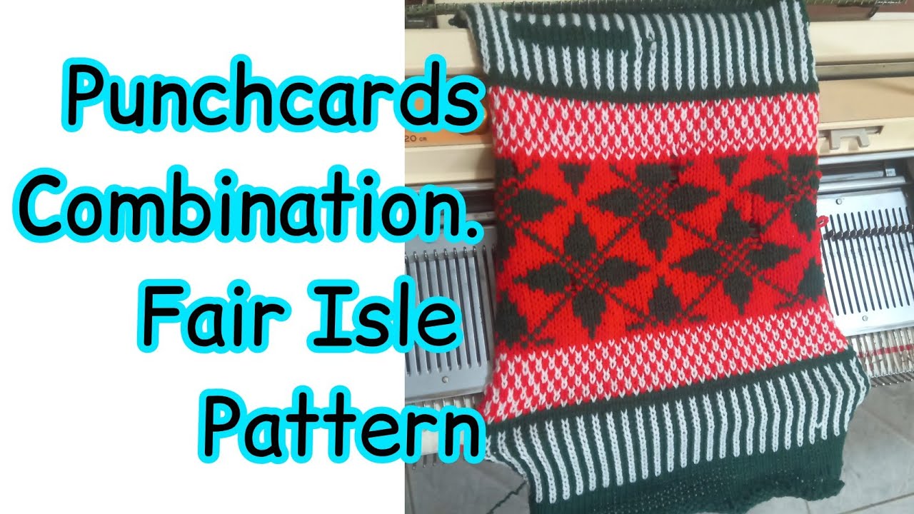 Punchcards combination[Fair Isle Pattern]@Knitting catalogue