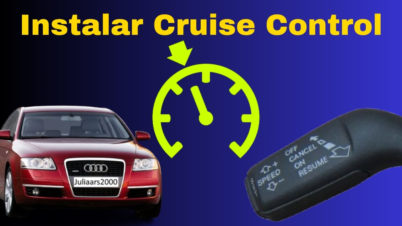 Instalación Cruise Control Audi A6 Válido para A4 Volkswagen Seat, Skoda. Tempomat. BIEN EXPLICADO.