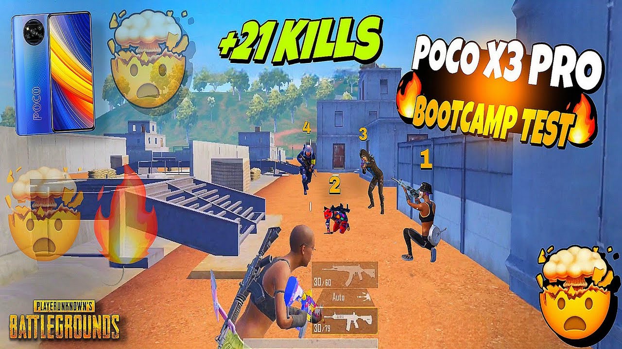 ⚡Poco X3 Pro Pubg Test🔥4K+Extreme🤯Bootcamp Test🥵|PUBG MOBILE