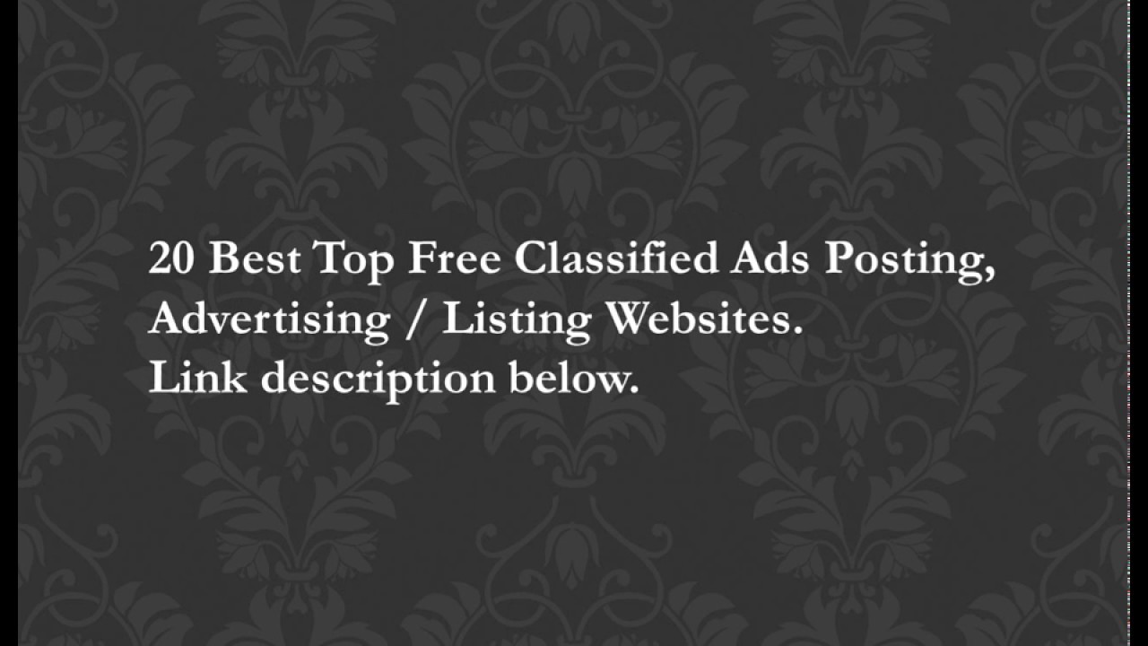 10 Best Top Free Classified Ads Posting, Advertising / Listing Web Sites