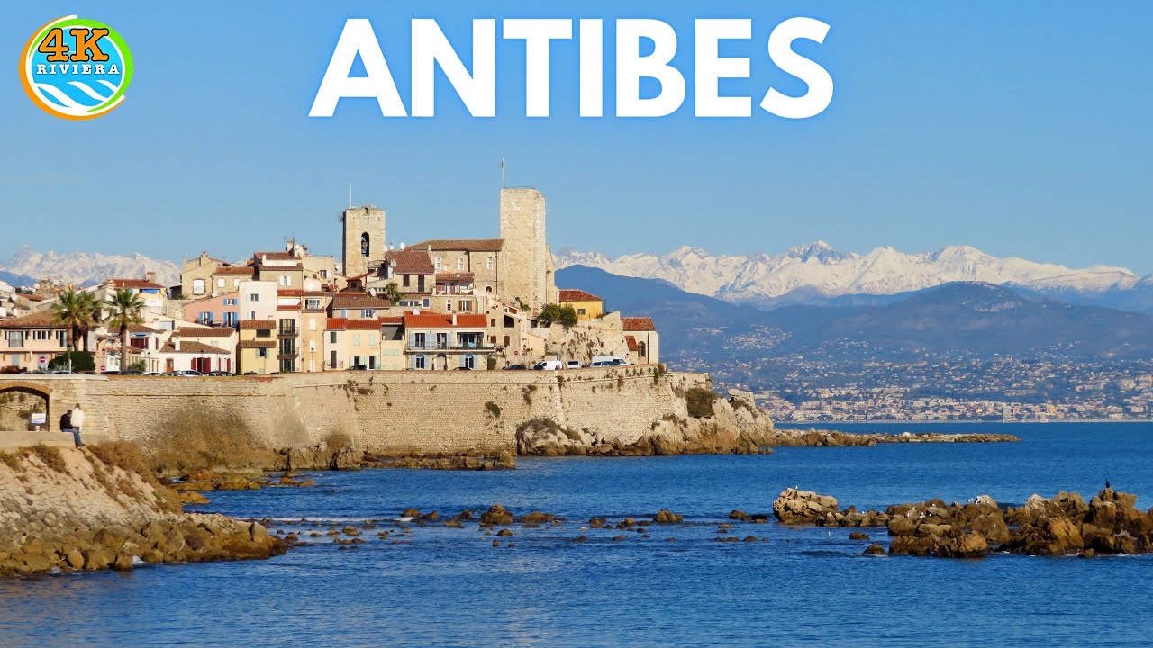 4K Walk in Antibes 💛Exploring the Charming Streets of Antibes | France