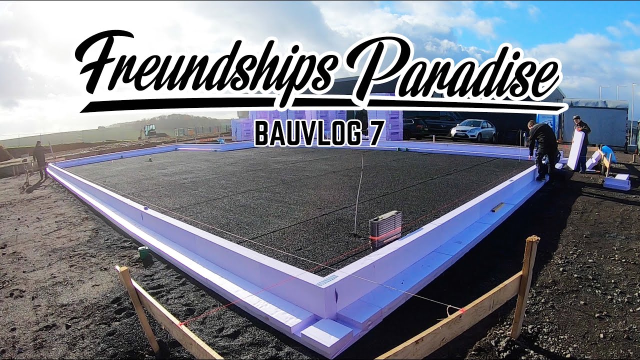 🚧 300m2 Jackodur ATLAS Bodendämmung für die Bodenplatte verlegen in nur einem Tag 💪🏼 / Bauvlog 7