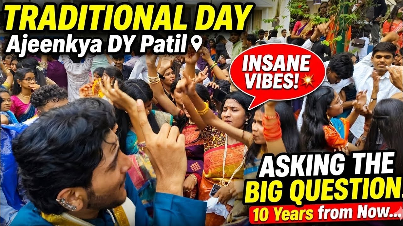Asking ADYPU Students Where They See Themselves In 10 Years! 🎓✨ | Traditional Day Vlog