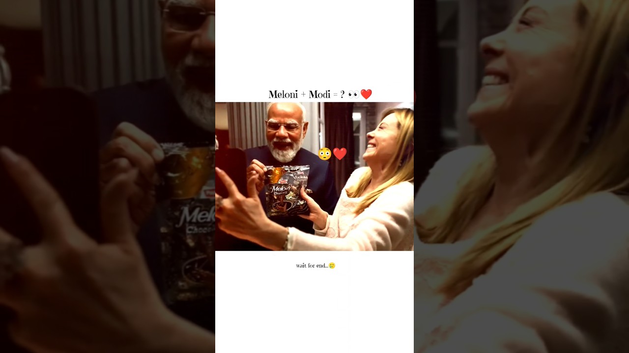 Modi and Meloni ji 👀❤ #narendramodi #giorgiameloni #relationship #majboor #aesthetic #love #shorts