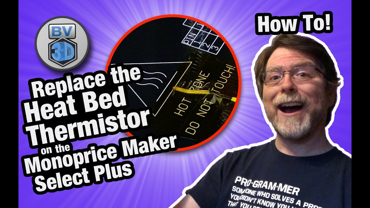 How To Replace the Heat Bed Thermistor on Monoprice Maker Select Plus