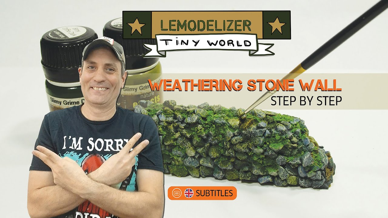 CÓMO HACER WEATHERING Y ENVEJECIMIENTO EN UNA PARED DE PIEDRA. ¡PASO A PASO CON TÉCNICAS Y CONSEJOS!