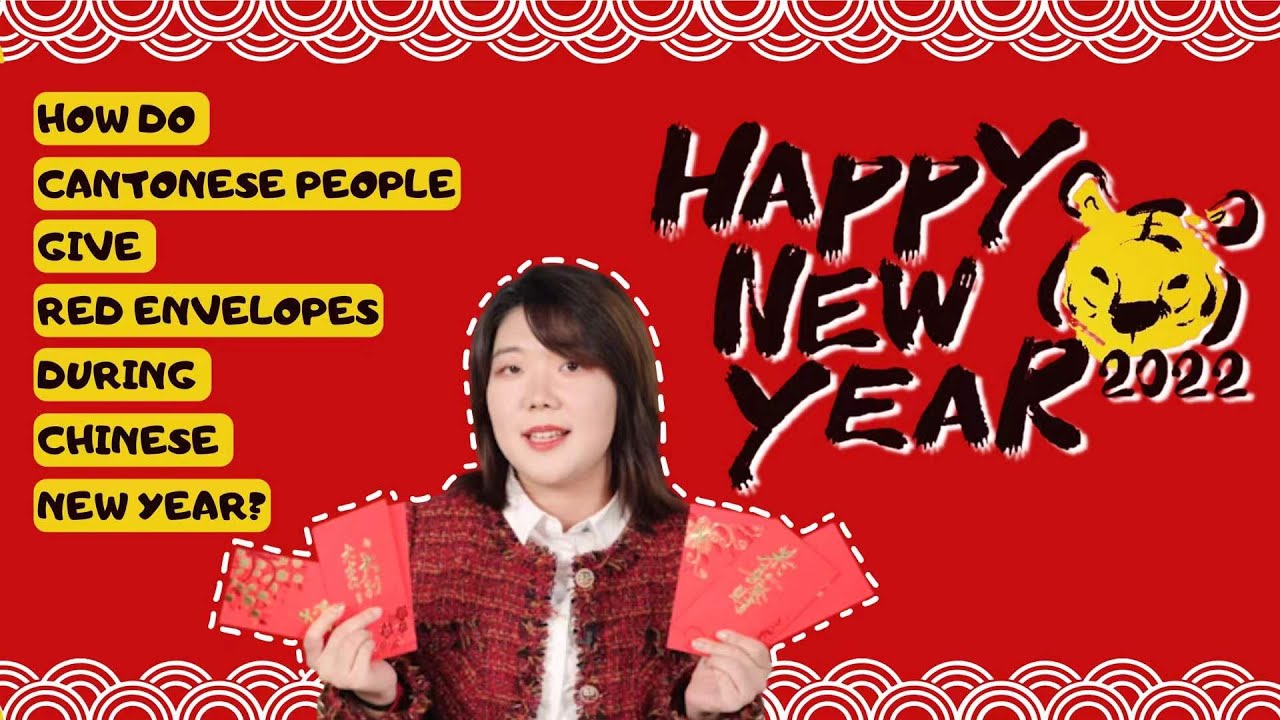 How do Cantonese people give red envelopes during Chinese New Year?