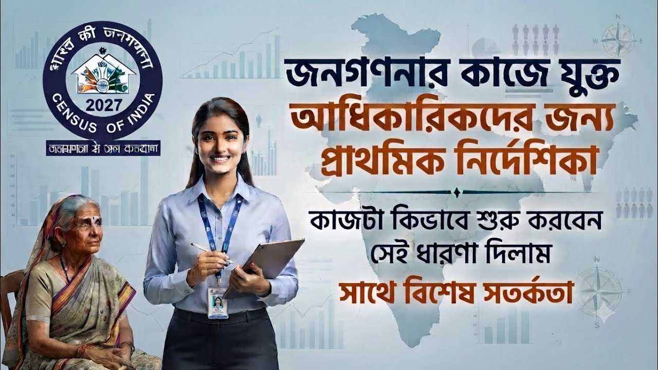 Census 2027: আধিকারিকরা কিভাবে কাজটা শুরু করবেন সেই ধারণা দিলাম, সাথে সর্তকতা