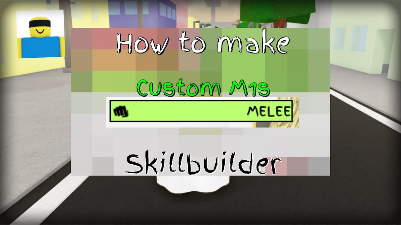 HOW to make CUSTOM M1s in SKILL BUILDER | Jujutsu Shenanigans
