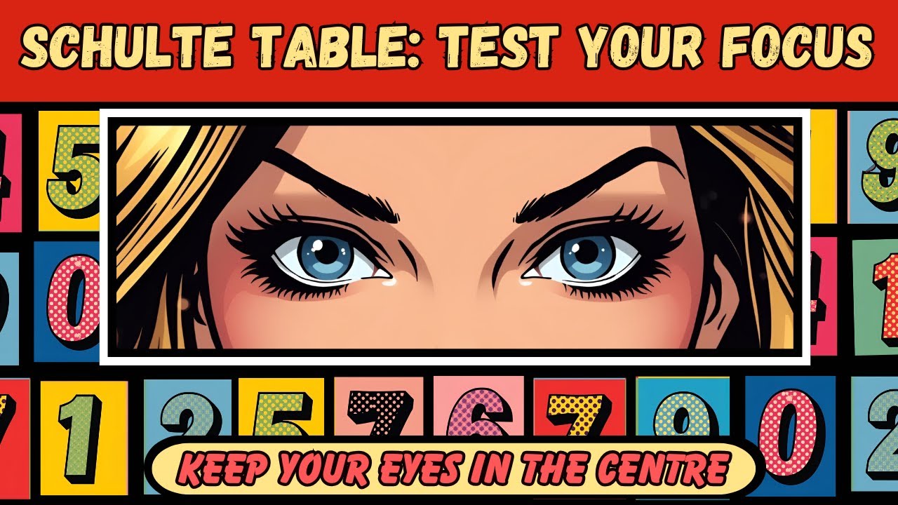 Schulte Table: Test your focus - Brain exercise (5 rounds, 30 seconds)