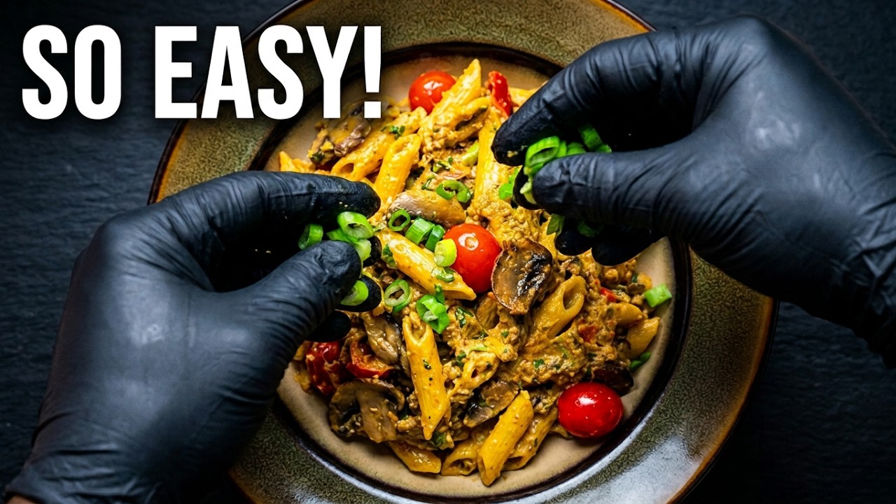 Easy HOMEMADE Oyster Mushroom RASTA Pasta 🍝