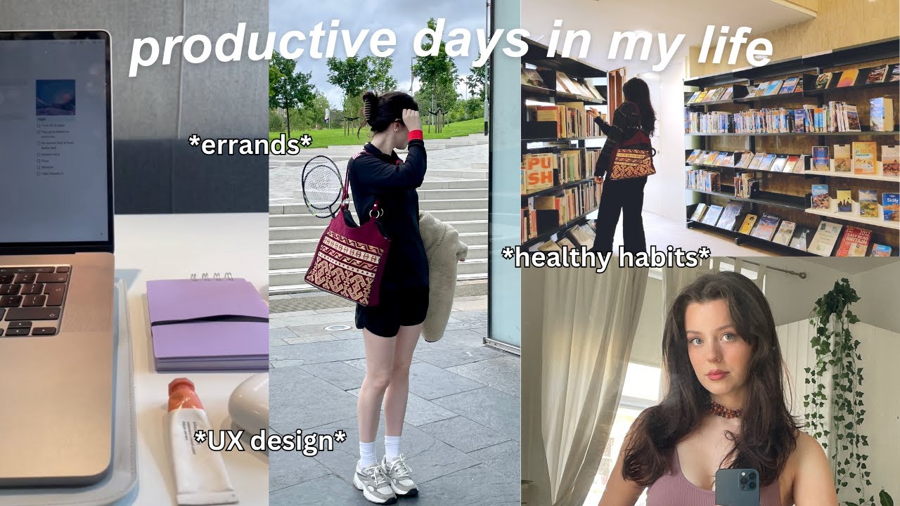 PRODUCTIVE VLOG | working from the library, coffee shops, gym with friends