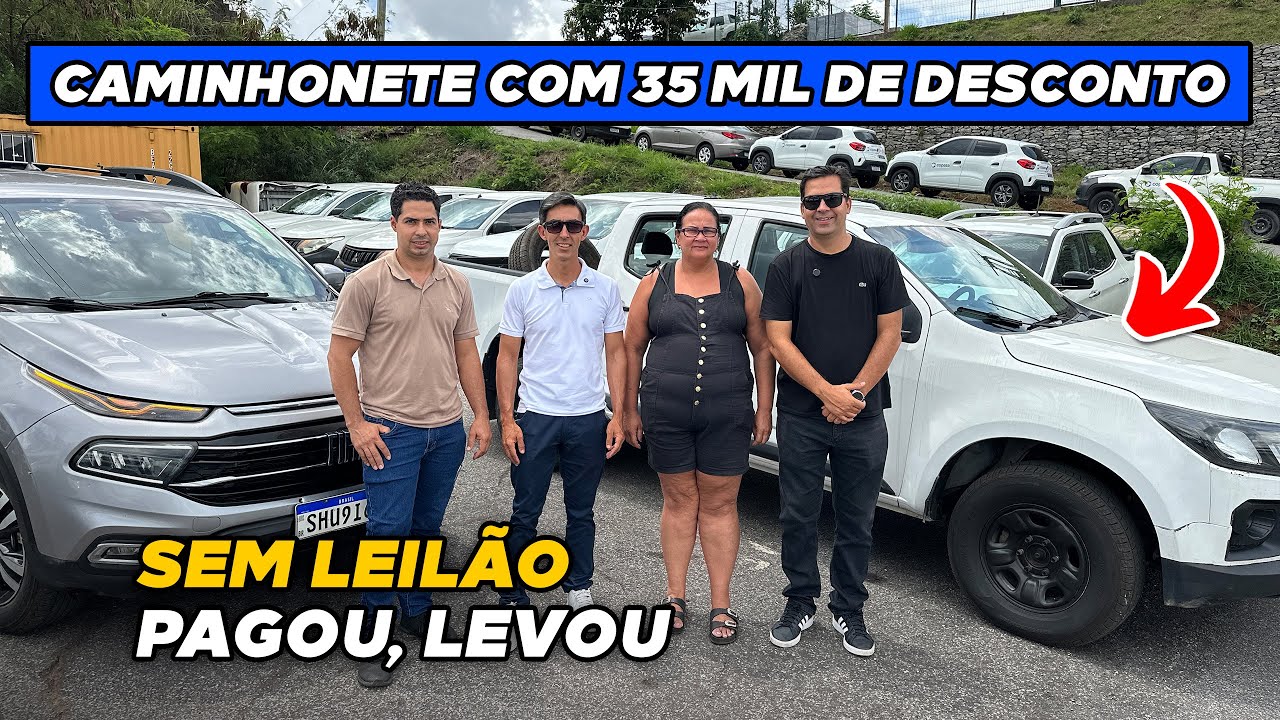 HILUX, L200, S-10 COM ATÉ 30 MIL DE DESCONTO: SEM LEILÃO