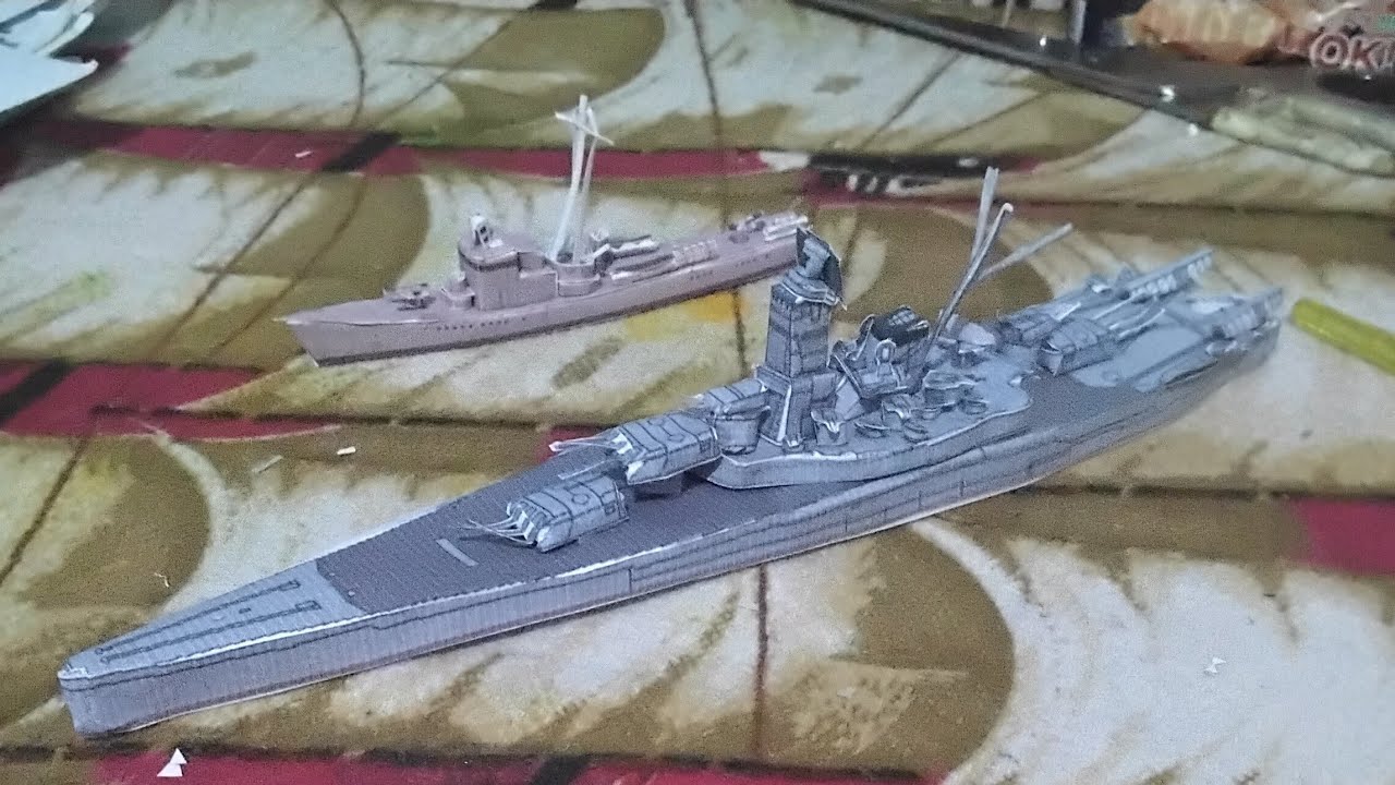 papercraft Yamato class battleship (Tutorial)