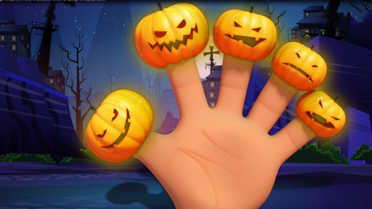Scary Pumpkin Finger Family | Nursery Rhymes And Kids Song