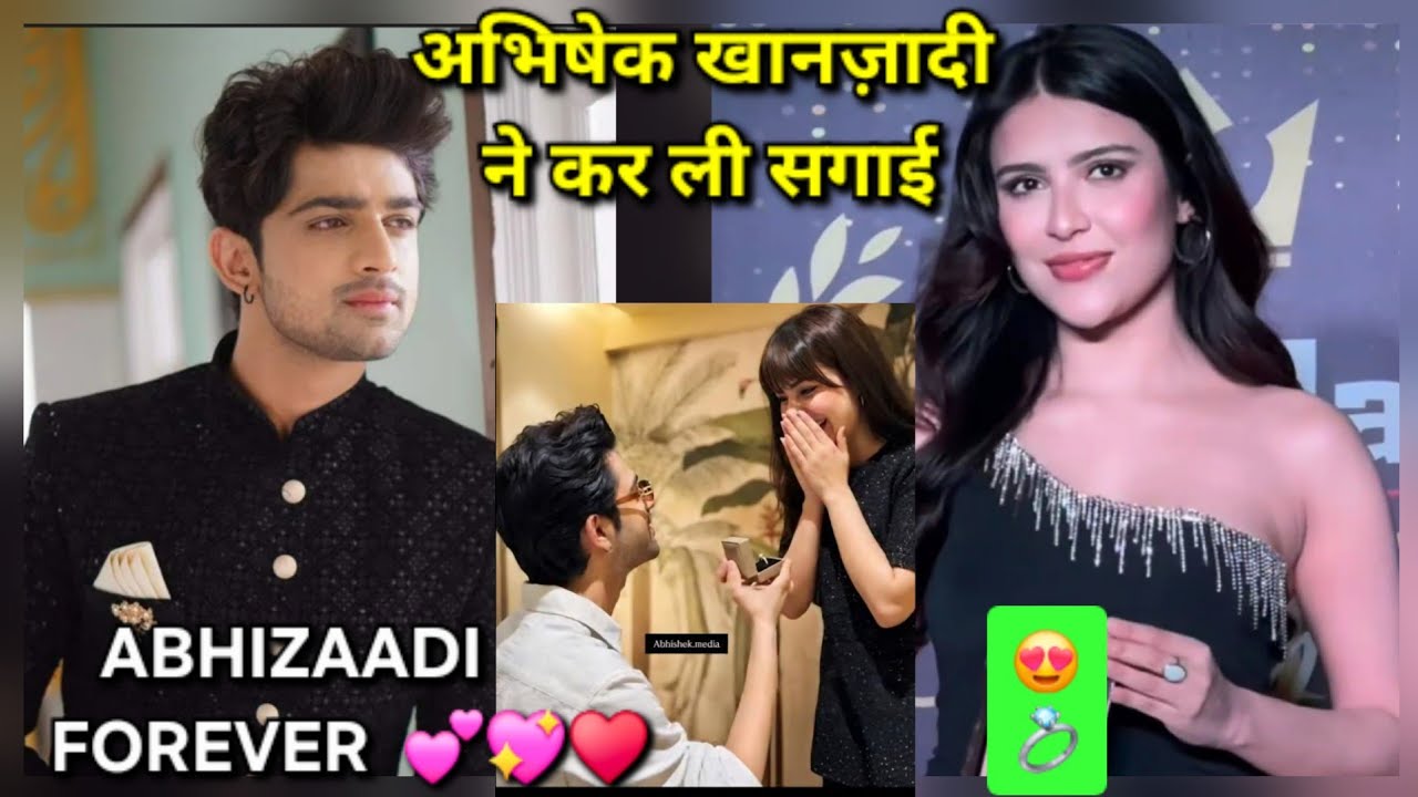 Abhishek kumar and khanzaadi engagement news, viral video ki sachhai, ABHIZAADI relationship, bb 17