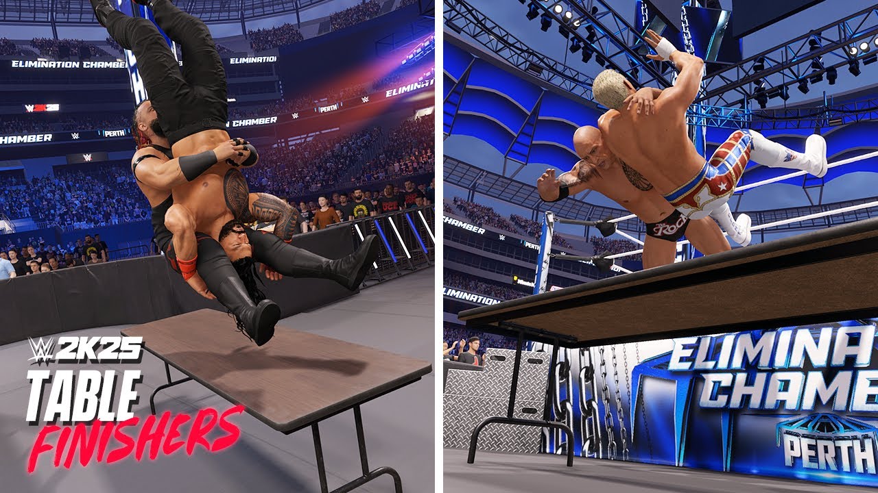 WWE 2K25: All Table Finishers! 💥